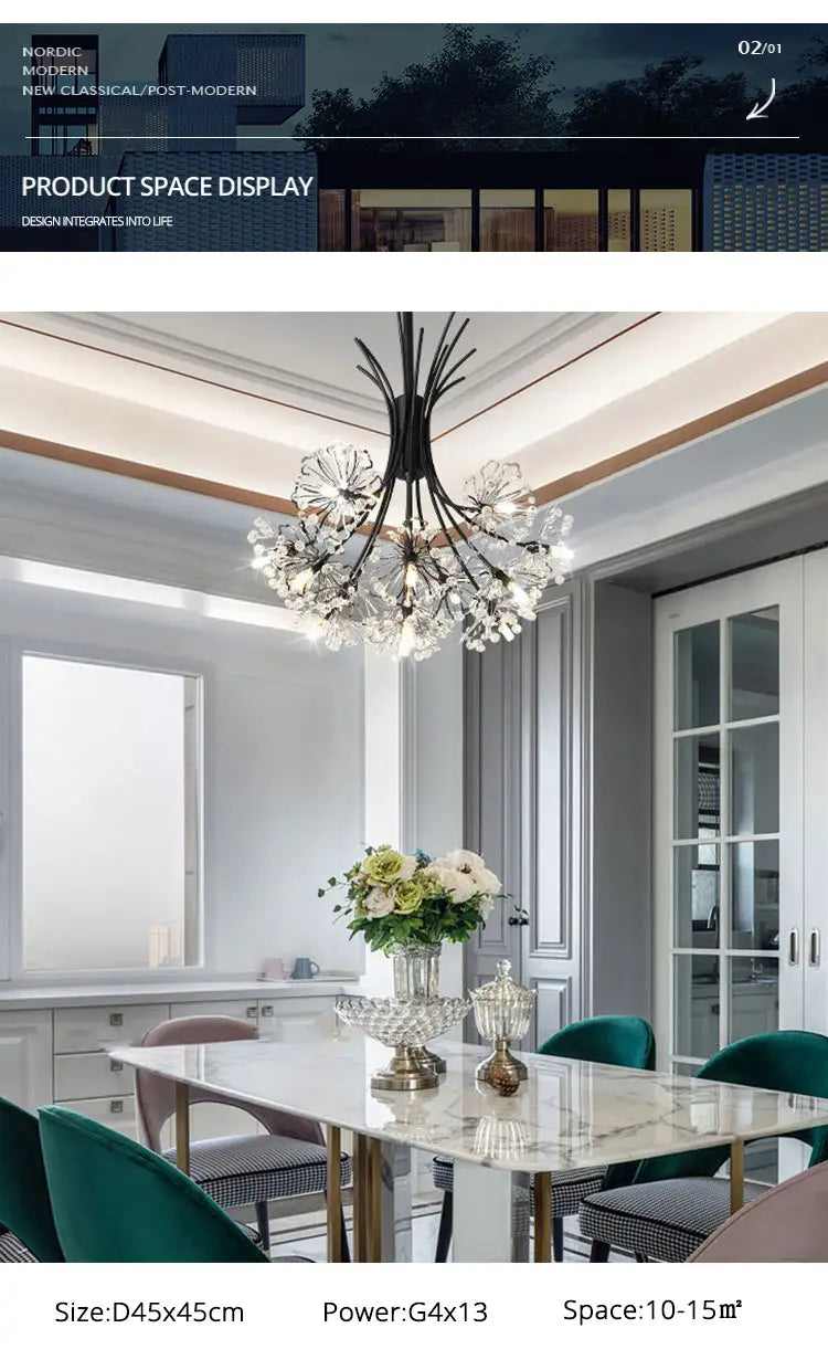 Glory - LED Flowers Chandeliers