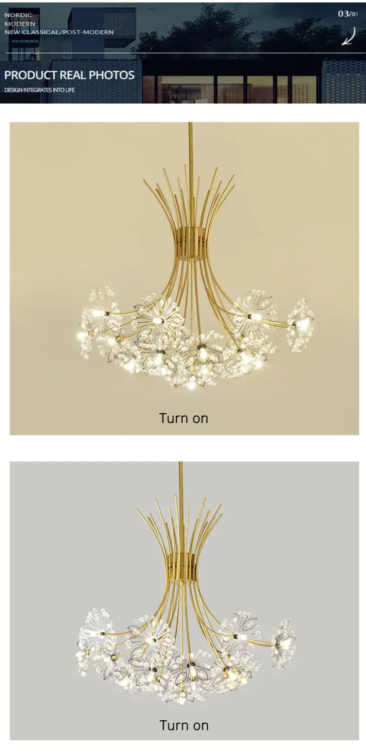 Glory - LED Flowers Chandeliers