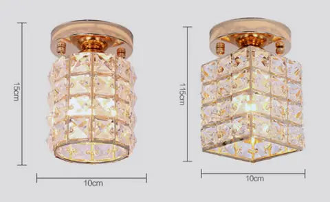 Modern Decor Crystal Flush Mount Ceiling Light Fixture
