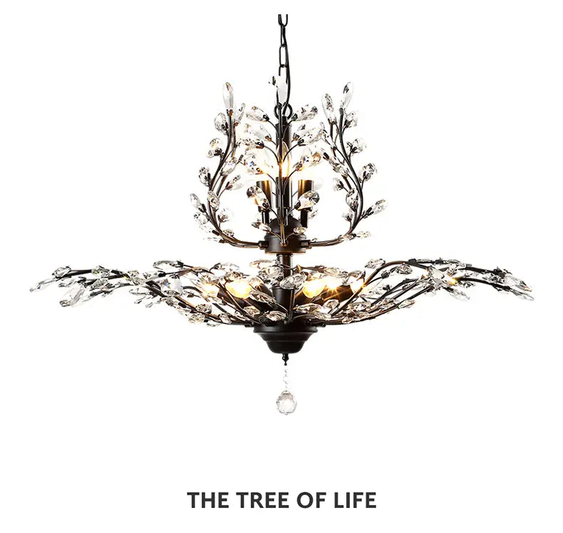 Arlyn - Nordic Vintage Candle Tree of Life Crystal