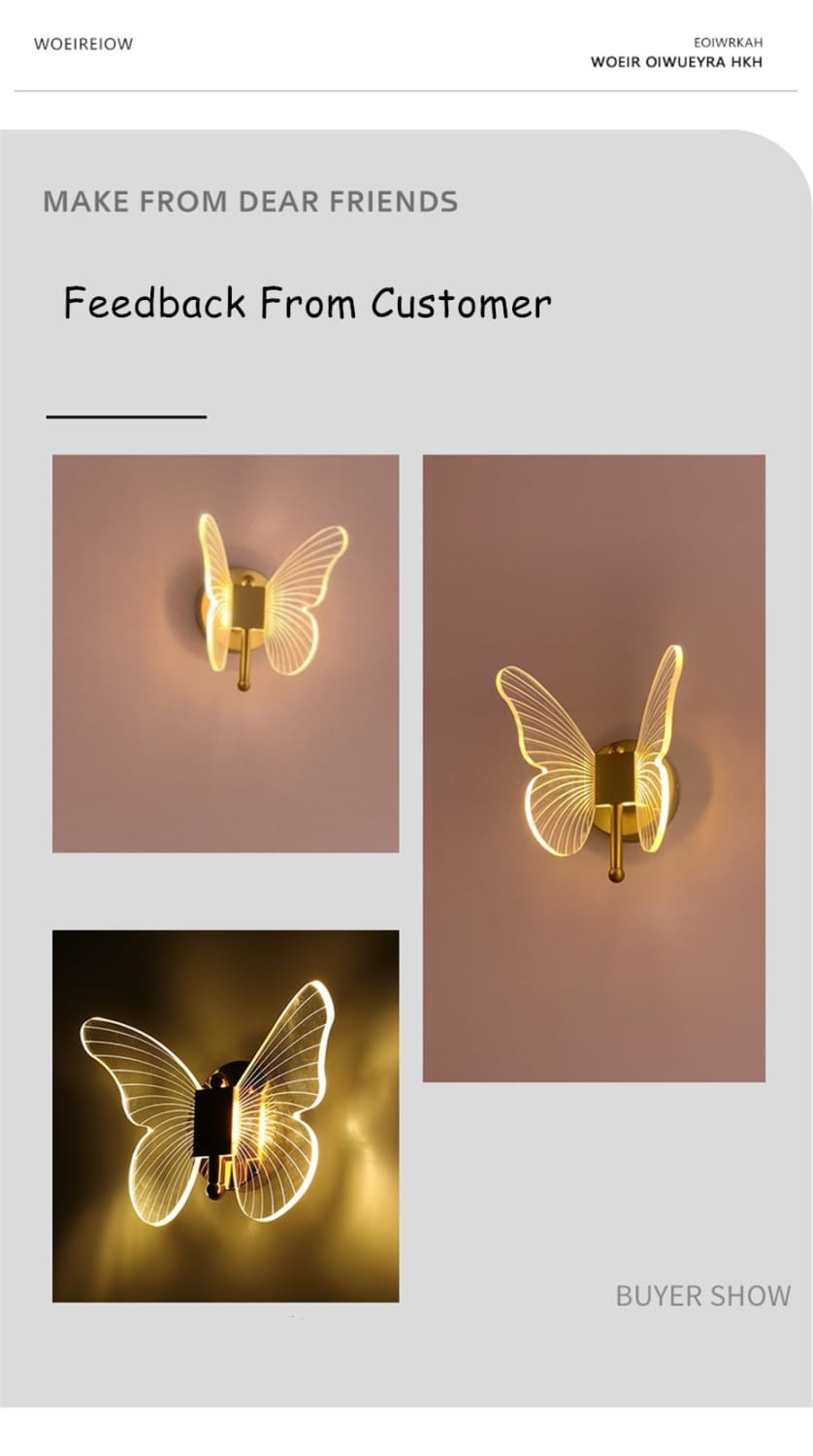 Nordic Art Deco LED Swan Wall Lamp for Bedroom Bedside wall