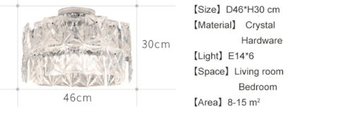 Creative Crystal Ceiling Lights For Corridor Bedroom Dining