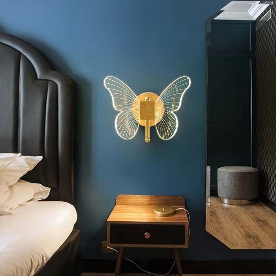 Nordic Art Deco LED Swan Wall Lamp for Bedroom Bedside wall