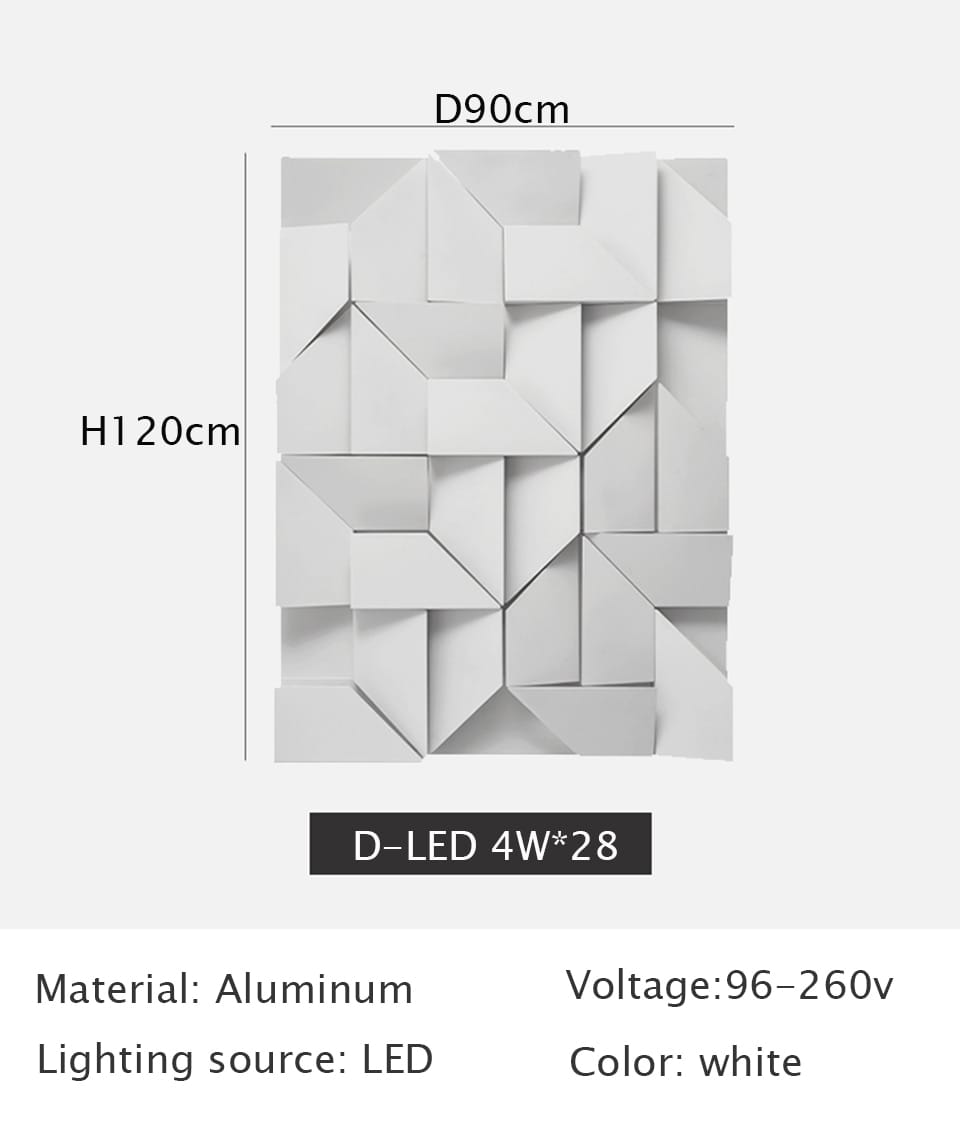 Creativ Indoor Outdoor Wall Lamp Geometric Art Lights