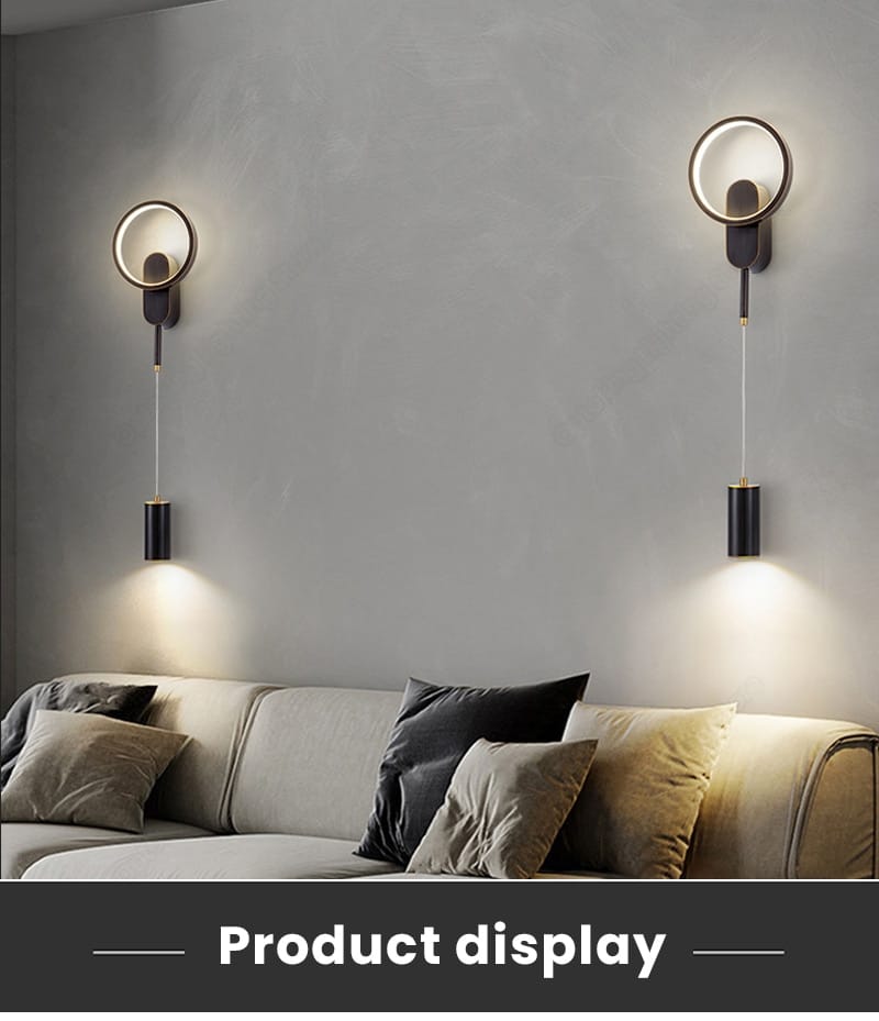 Modern Nordic LED Wall Lamp For Bedroom Black/Gold