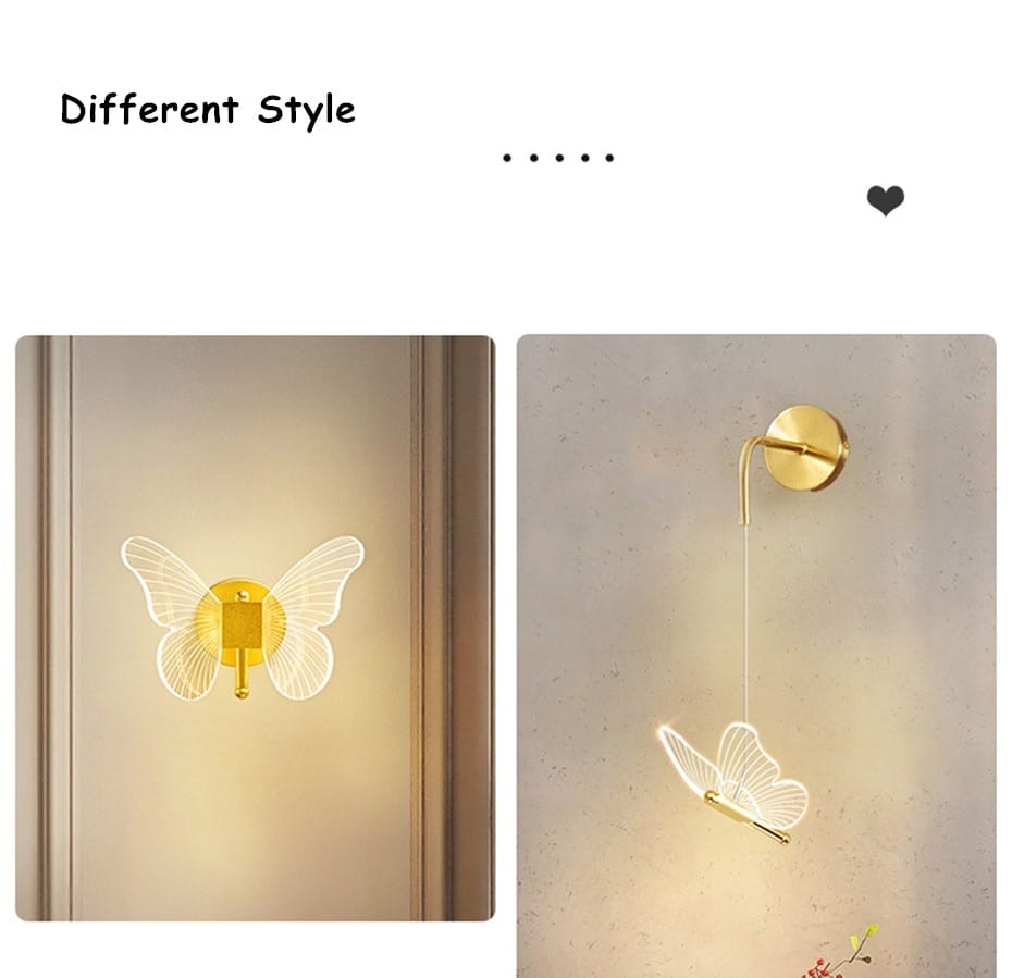 Nordic Art Deco LED Swan Wall Lamp for Bedroom Bedside wall