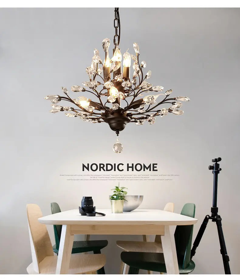 Arlyn - Nordic Vintage Candle Tree of Life Crystal