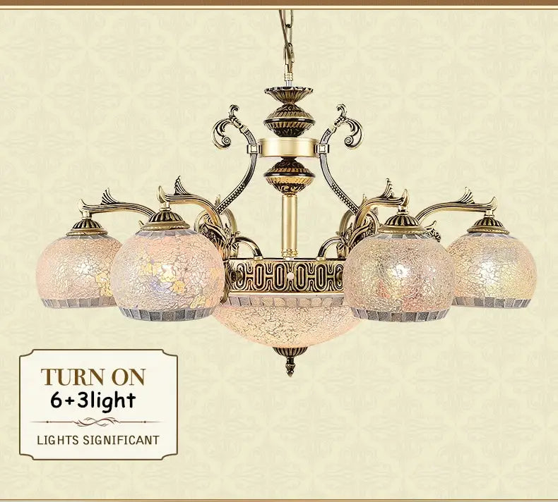European style Bronze double chandelier 3/5/6/8 Light for