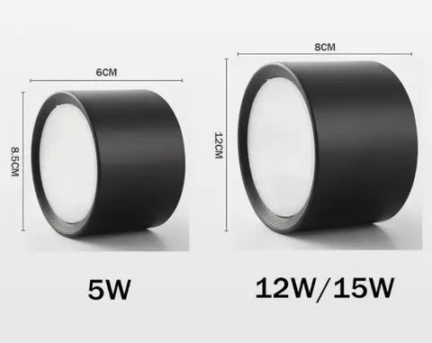LED surface mounted ceiling lamp 5W 12W 15W dimmable led