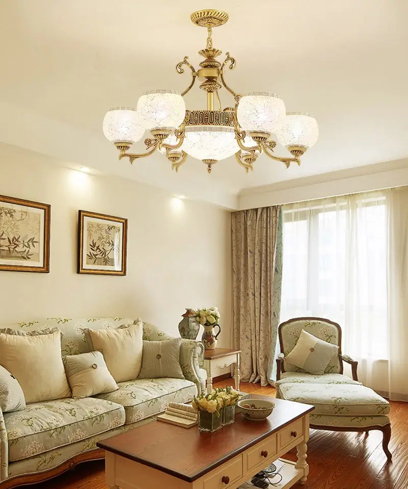 European style Bronze double chandelier 3/5/6/8 Light for