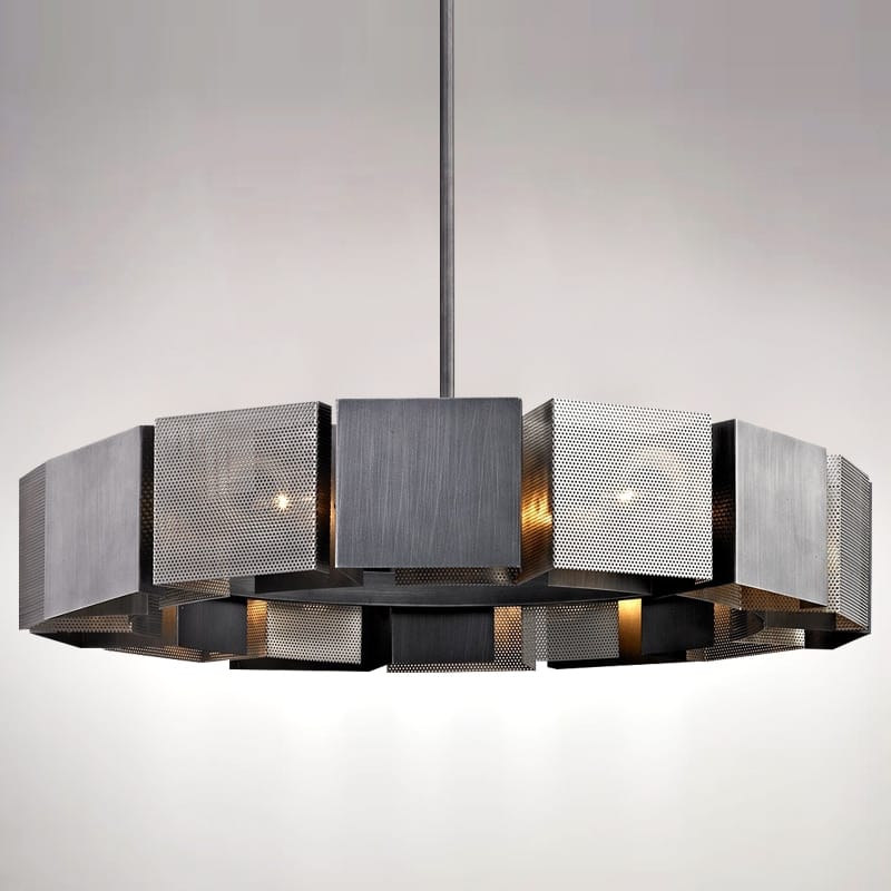 Cora - Postmodern Luxury Black Metal Iron art Round
