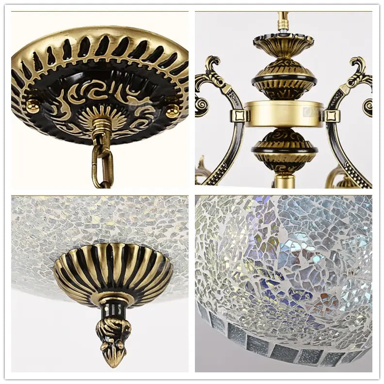 European style Bronze double chandelier 3/5/6/8 Light for