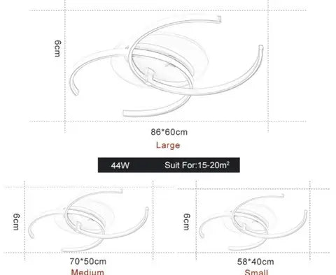 New Dimming Ceiling Lights For Living Study Room Bedroom