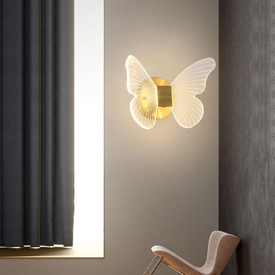 Nordic Art Deco LED Swan Wall Lamp for Bedroom Bedside wall