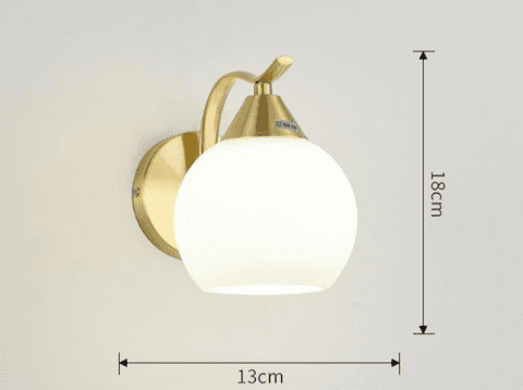 Nordic Living Room Background Wall Bedroom Copper Wall Lamp