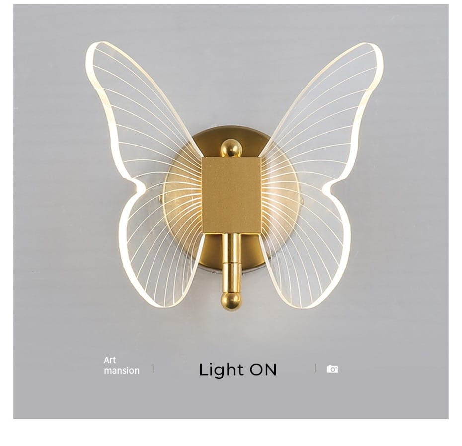 Nordic Art Deco LED Swan Wall Lamp for Bedroom Bedside wall