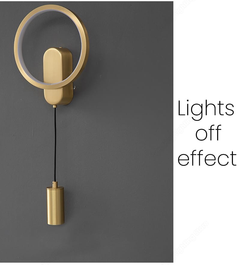 Modern Nordic LED Wall Lamp For Bedroom Black/Gold