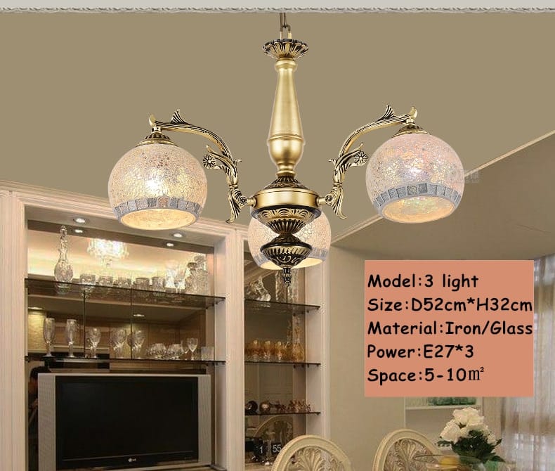 European style Bronze double chandelier 3/5/6/8 Light for