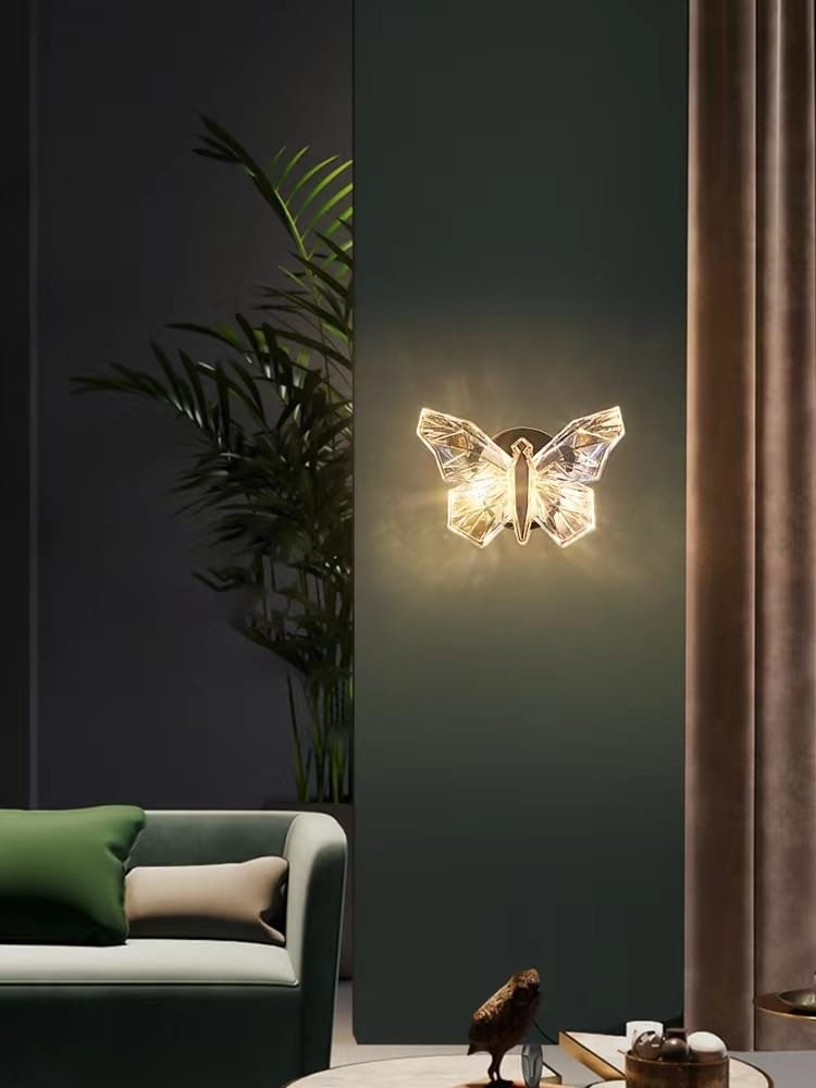 Nordic Creative Luxury Butterfly wall lamp for Bedroom