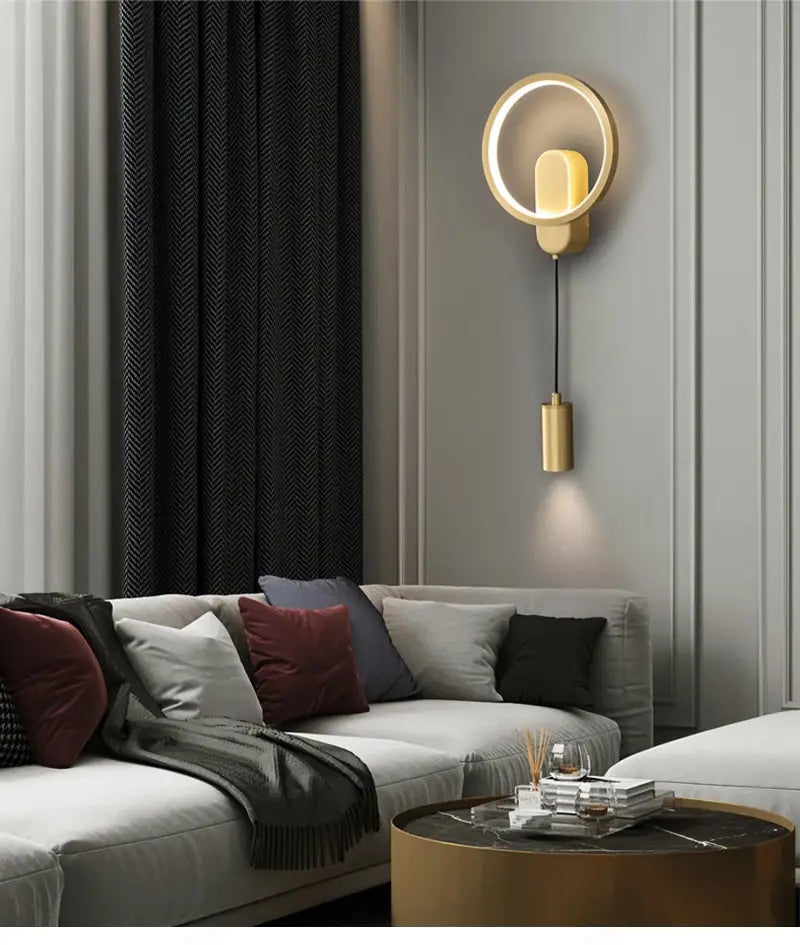 Modern Nordic LED Wall Lamp For Bedroom Black/Gold