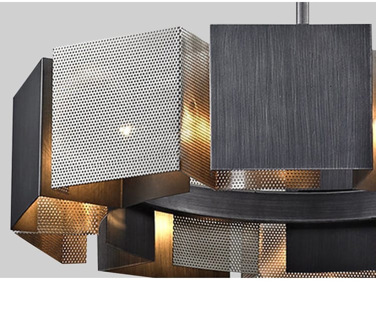 Cora - Postmodern Luxury Black Metal Iron art Round