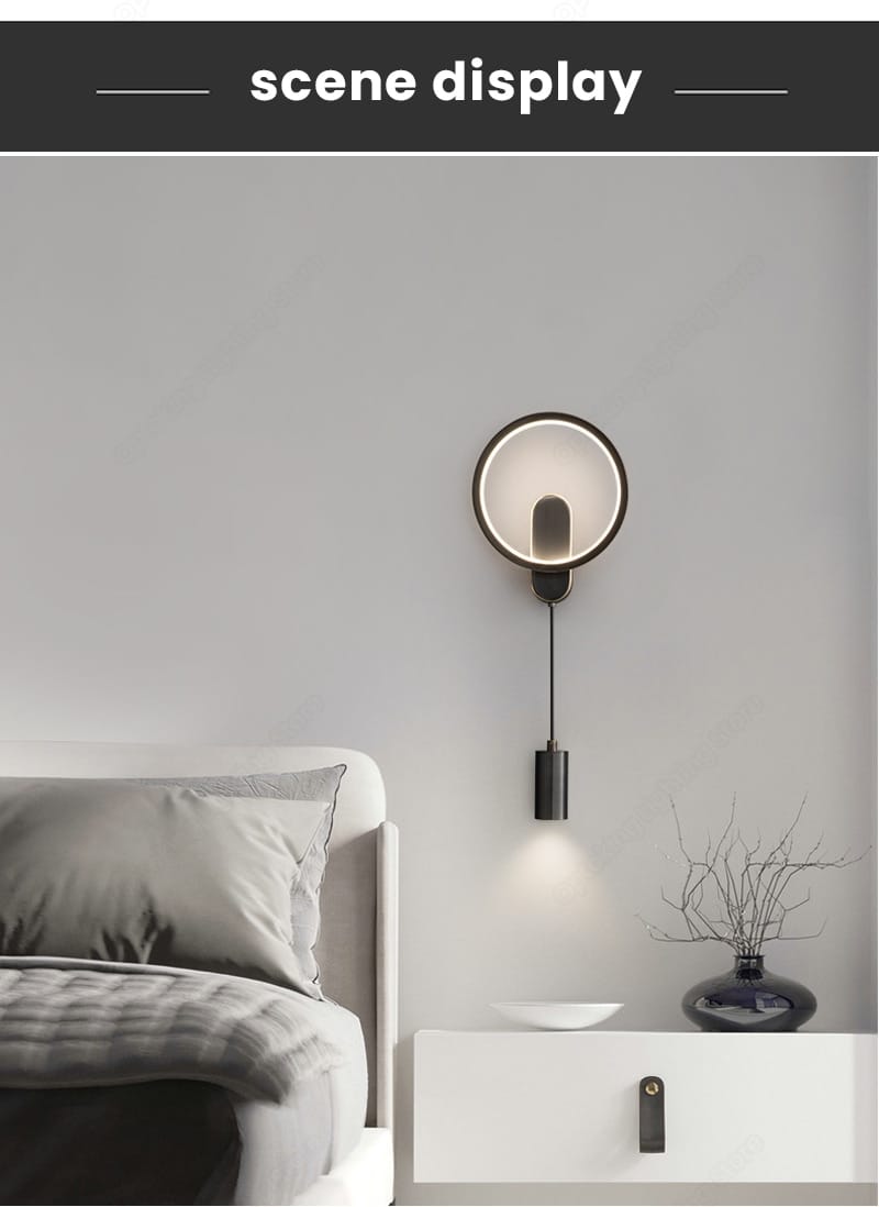 Modern Nordic LED Wall Lamp For Bedroom Black/Gold