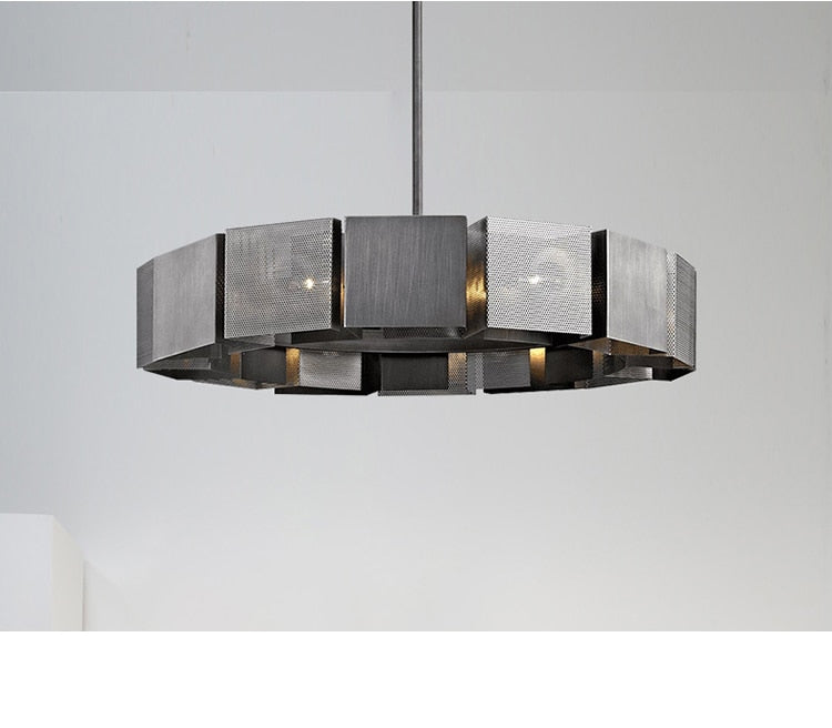 Cora - Postmodern Luxury Black Metal Iron art Round