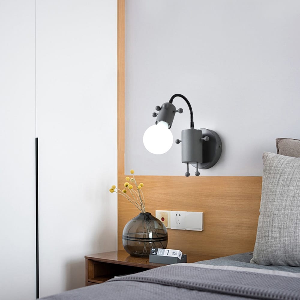Modern Creative Minimalism Metal Robot Ants Lamps for Kids