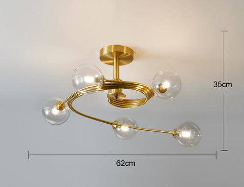 Aimee - Nordic Creative Rotate Bedroom Room Lamp Room Copper