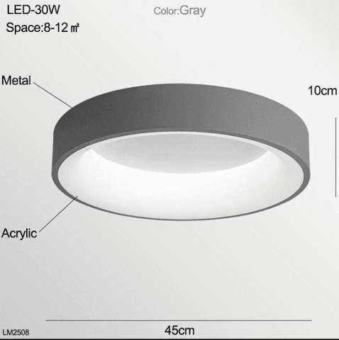 Nora - LED Ceiling Light Bedroom Modern Panel Lamp Lighting