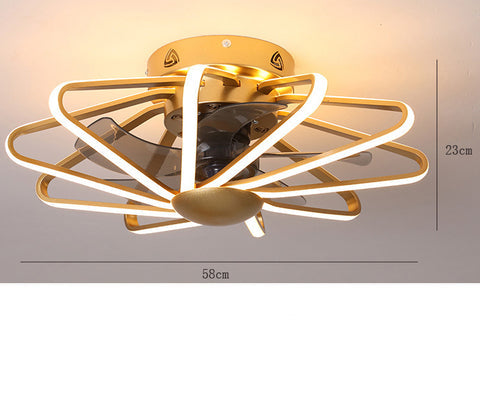 110V Lamp Creative Restaurant Fan Lamp Living Room Bedroom
