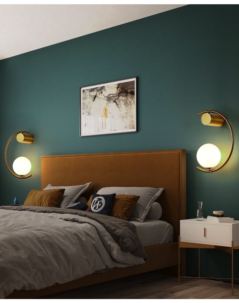 Luxury creative LED Bedside wall lamp