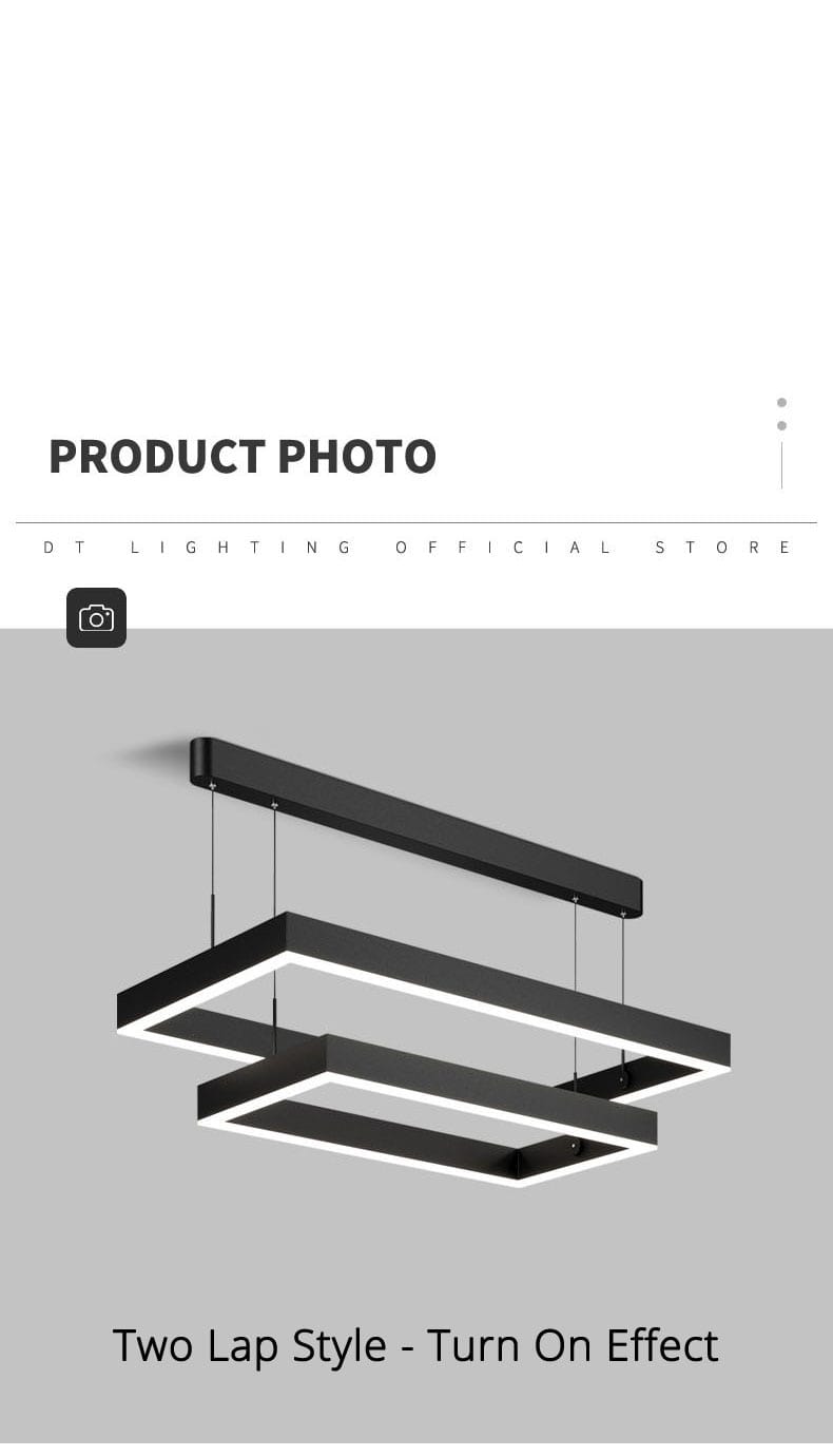 Nova - Minimalist Rectangle Creative Chandelier