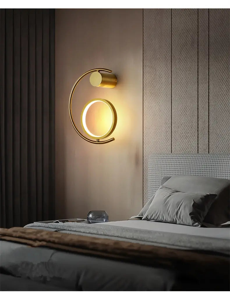 Luxury creative LED Bedside wall lamp