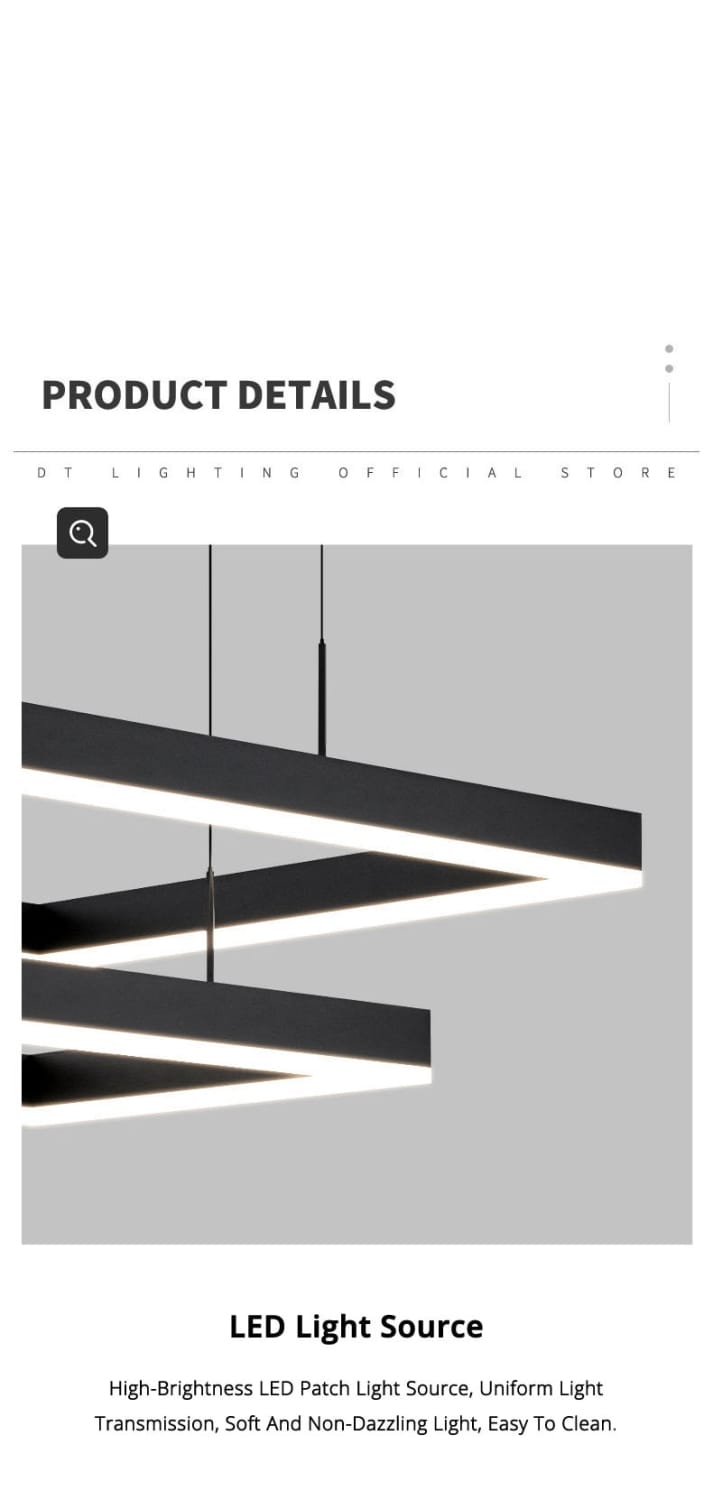 Nova - Minimalist Rectangle Creative Chandelier