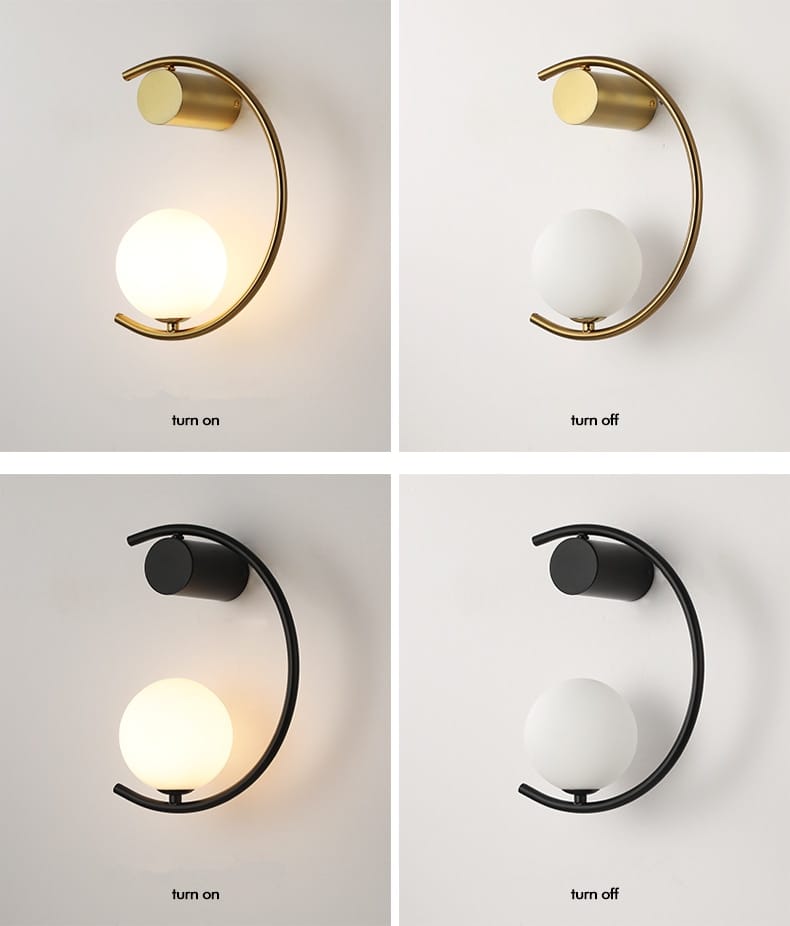 Luxury creative LED Bedside wall lamp