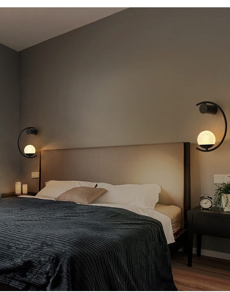 Luxury creative LED Bedside wall lamp