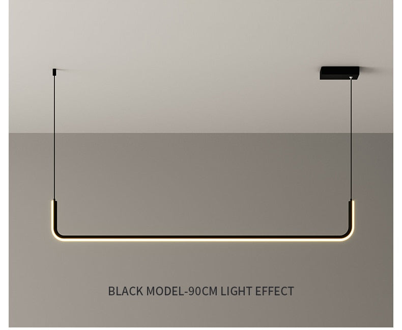 Nora - Linear LED Ceiling Chandelier