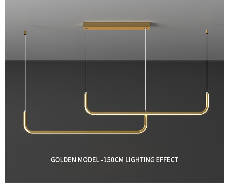 Nora - Linear LED Ceiling Chandelier