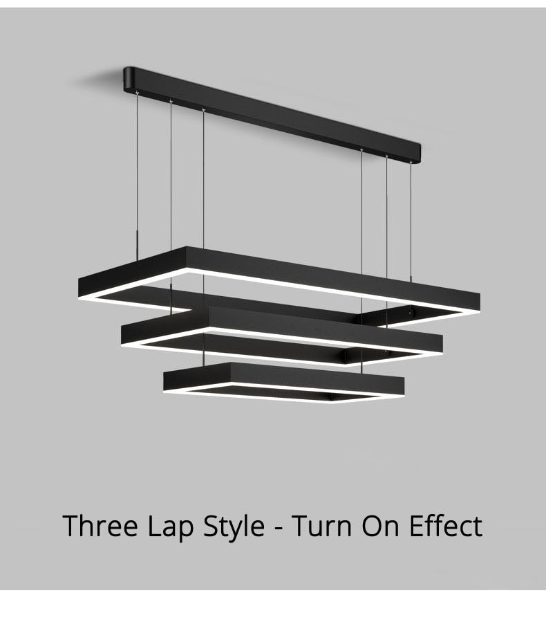 Nova - Minimalist Rectangle Creative Chandelier