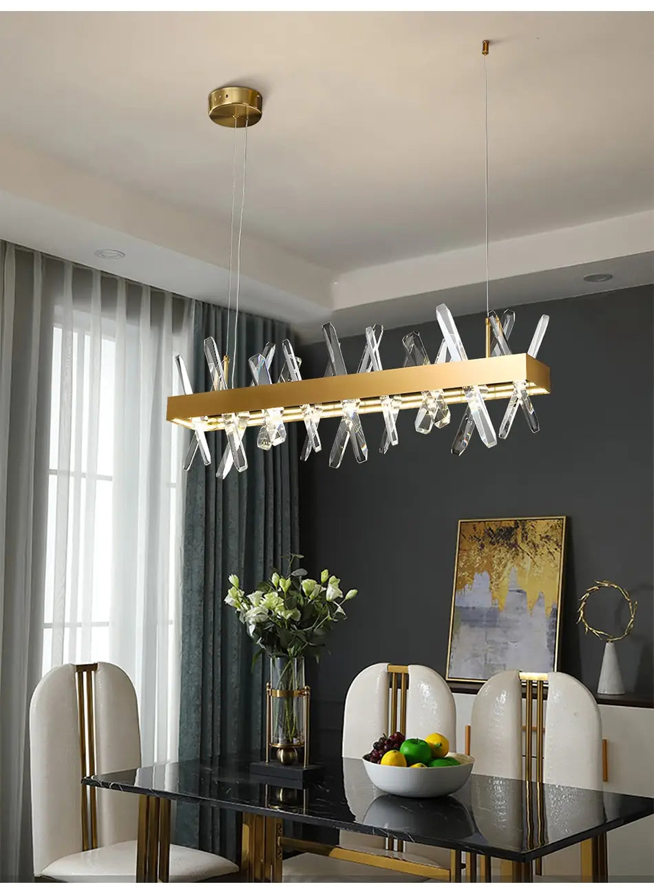 Crysta - Modern Crystal Chandelier For Living Room Dining