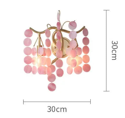 Nordic Handmade Glass Petal Wall Lamp Japanese Creative