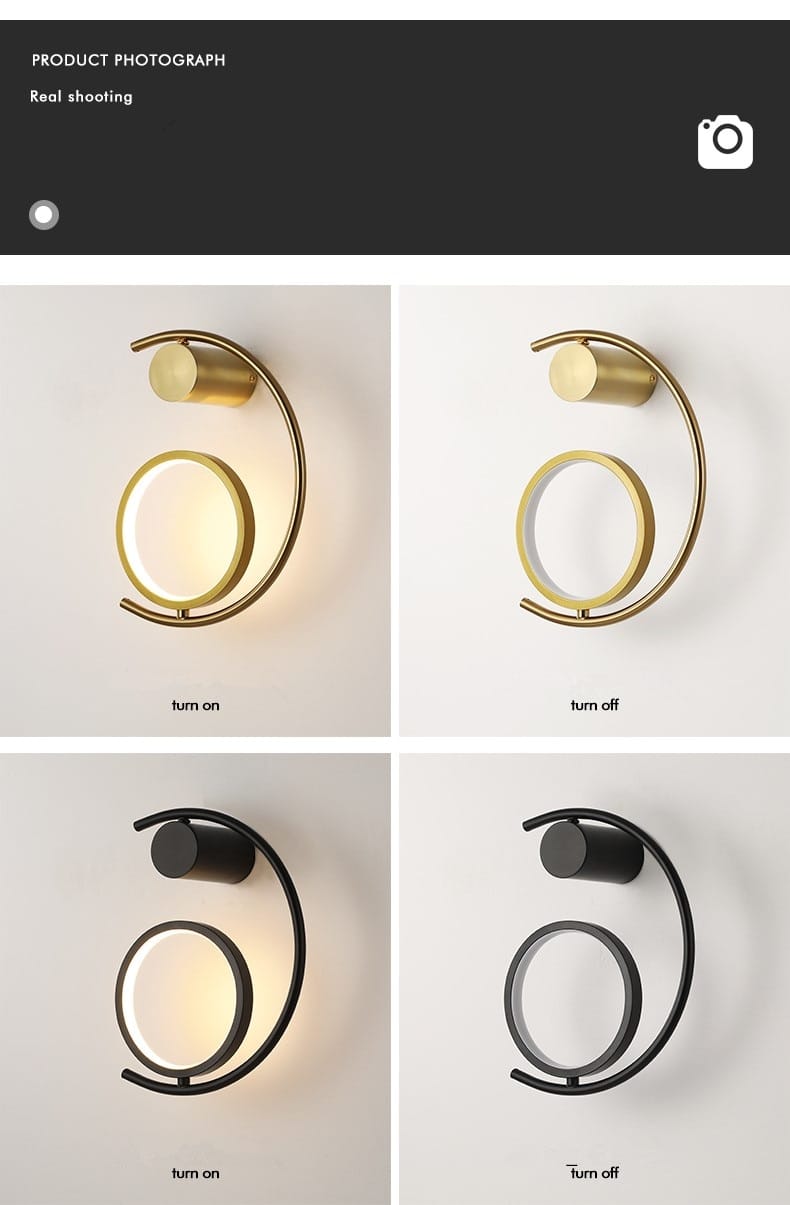 Luxury creative LED Bedside wall lamp