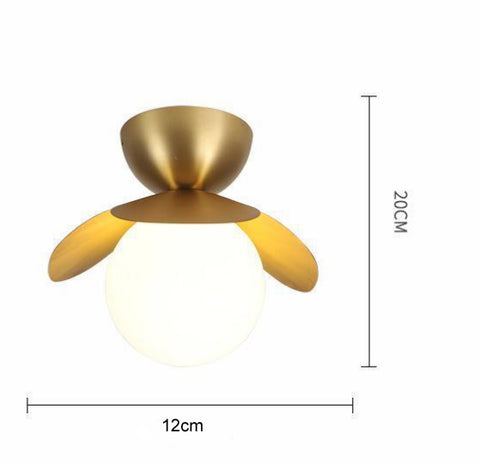 Emerson - Nordic Flower Corridor Aisle Lamp All Copper