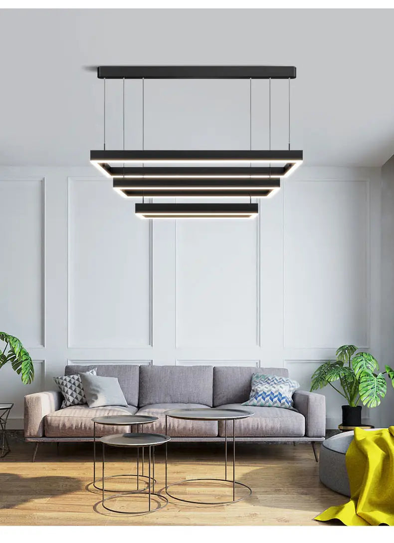 Nova - Minimalist Rectangle Creative Chandelier