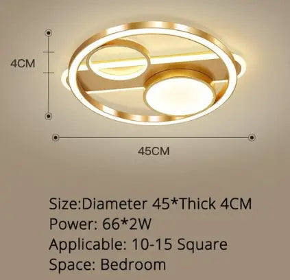 Nordic Bedroom Lamp Led Ceiling Lamp Room Lighting Simple