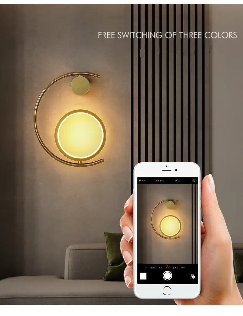 Luxury creative LED Bedside wall lamp