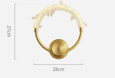 Nordic Luxury Wall Lamp Crystal Copper Wall Lamp