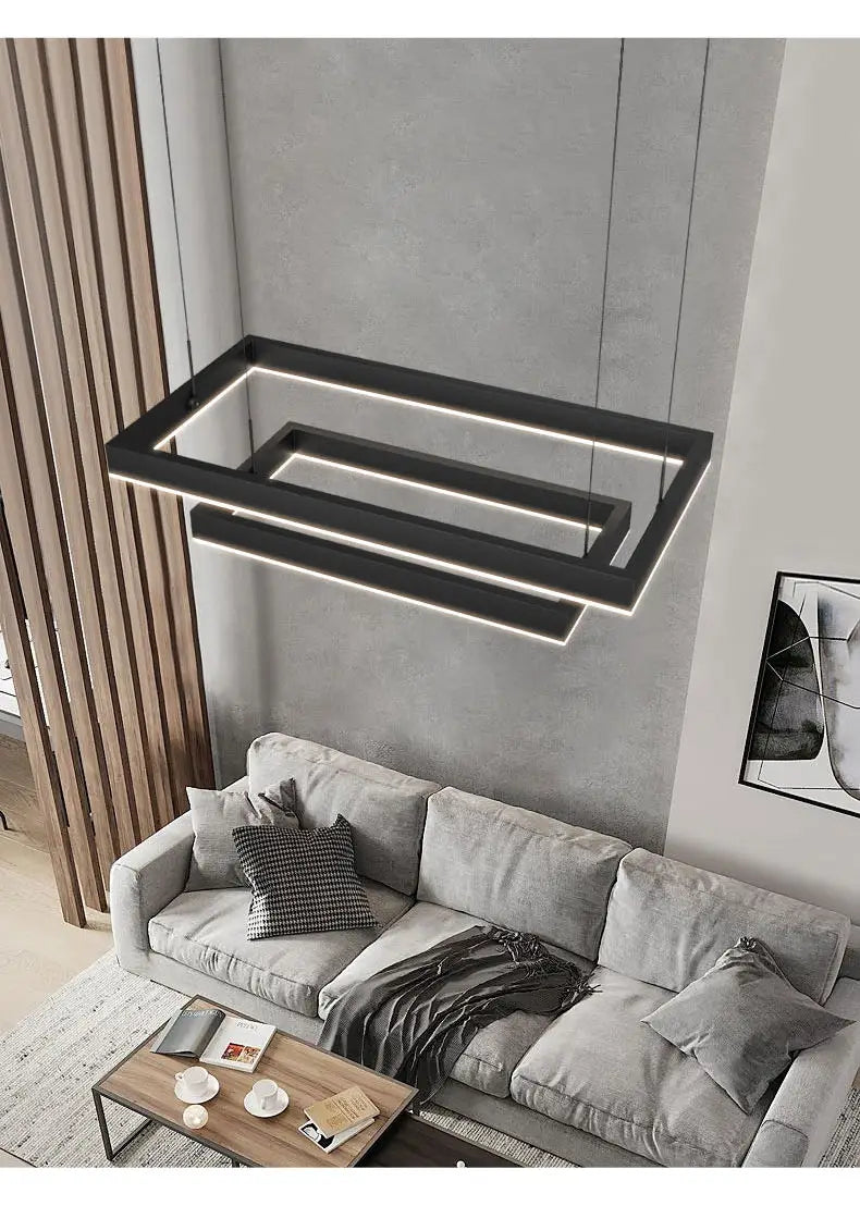 Nova - Minimalist Rectangle Creative Chandelier