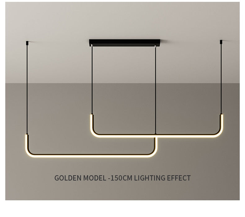 Nora - Linear LED Ceiling Chandelier
